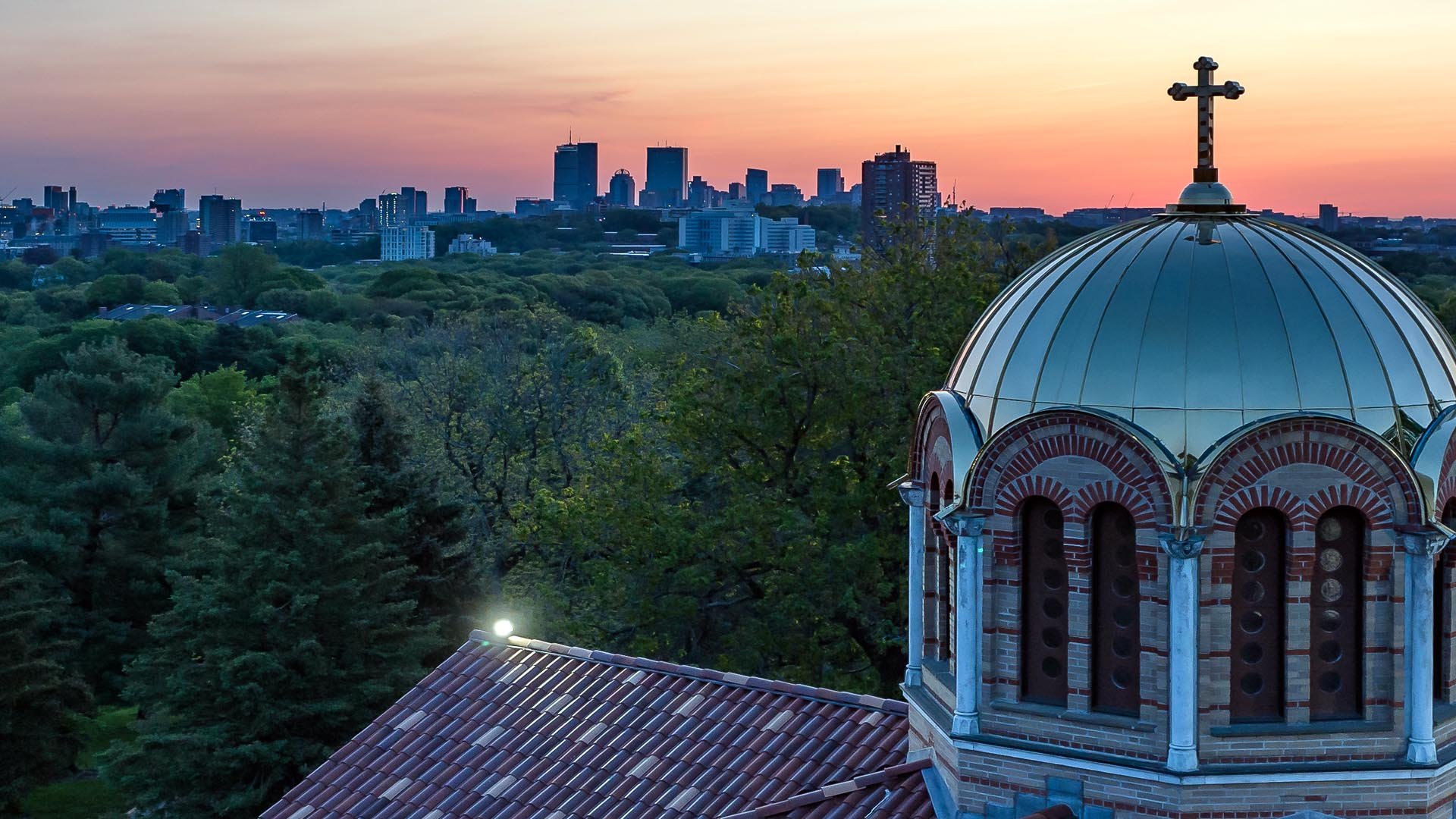 Holy Cross Chapel at dawn