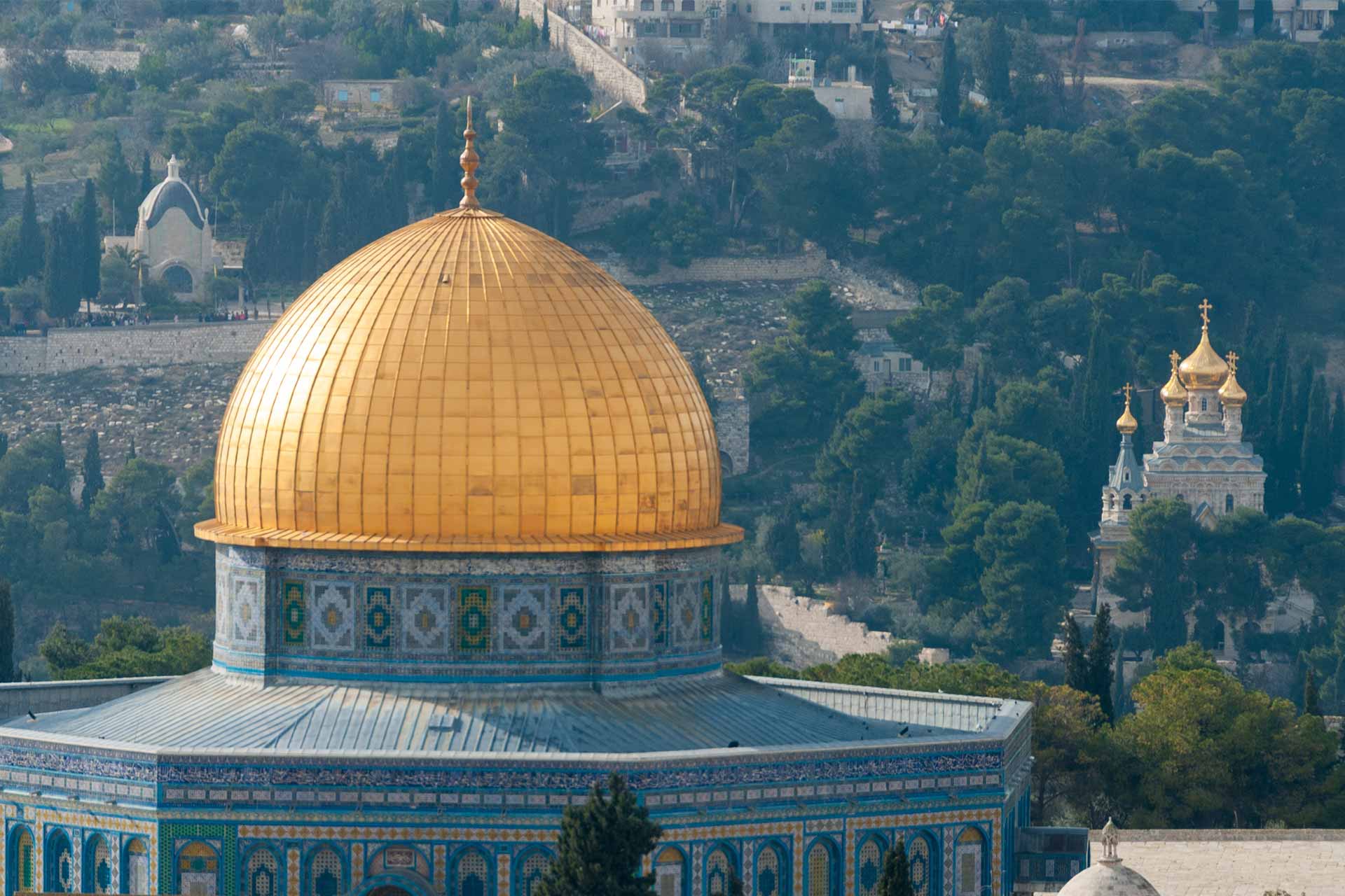 Dome of the Rock and Church of St. Mary Magdalene